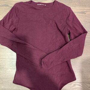 Abericombie cotton long sleeve bodysuit